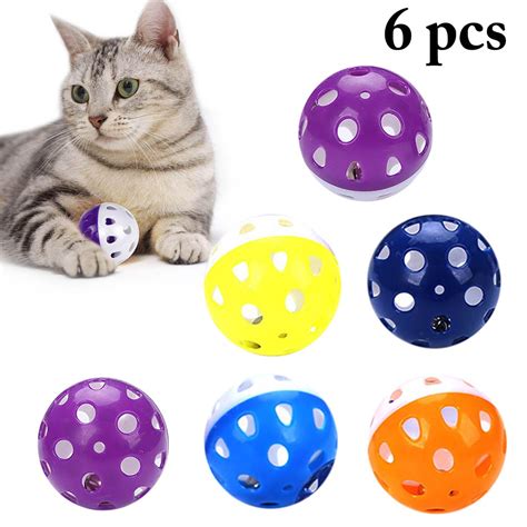 Balls N A 2pcs Cat Ball Toys Cat Catch Chewing Toys Interactive Cat Balls With Bell Colorful
