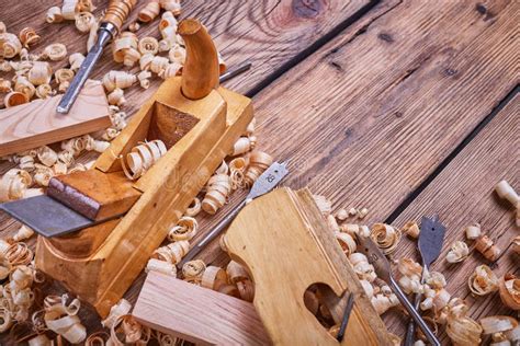 Set Of Tools For Woodworking Stock Image Image Of Timber Wood 77284069