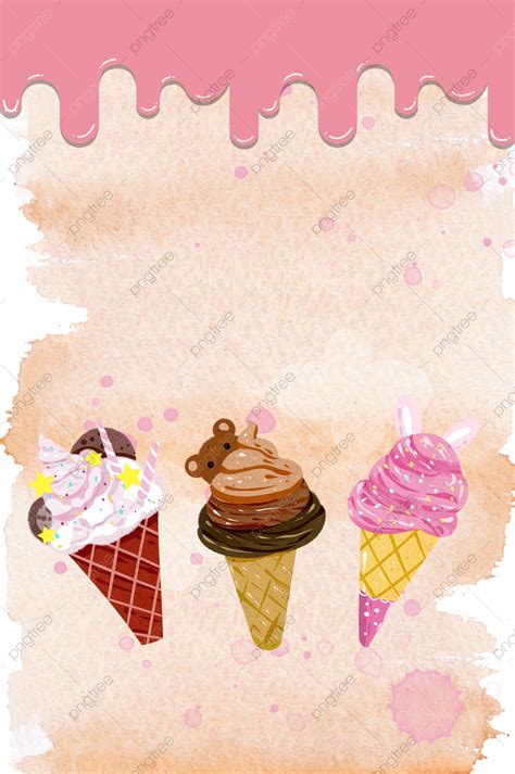 Ice Cream Cones Icy Summer Summer Delicious Cones Fresh Cute