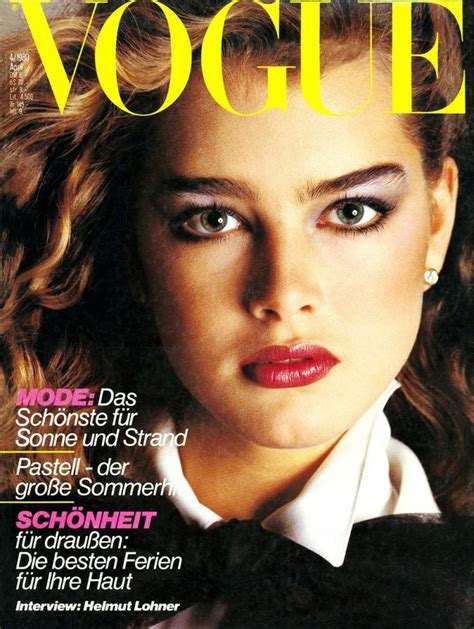 Brooke Shields German Vogue April1980 Cover German