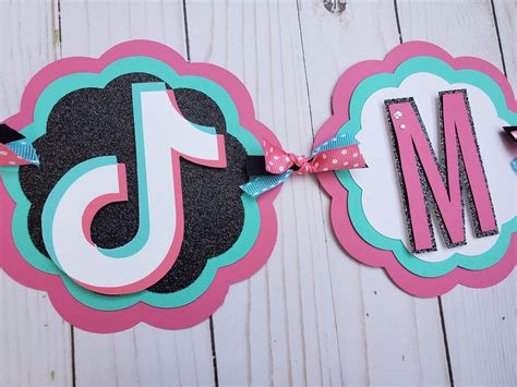 How to throw a magic princess party Tik Tok Birthday banner. Tik Tok sign. Tik Tok Birthday ...