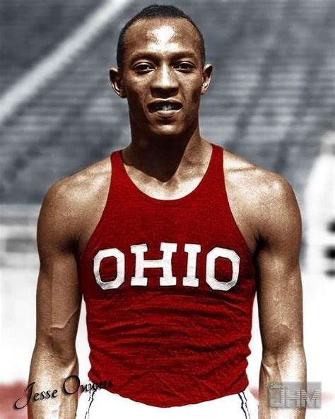 A 22 Year Old Jesse Owens At Ohio State 1935 Colorized By Jorge