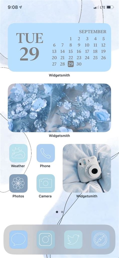 Baby Blue Aesthetic Iphone Ios14 App Icons Baby Blue Abstract Phone
