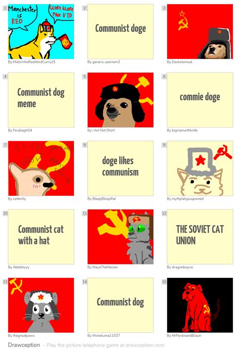 Communist Doge Drawception