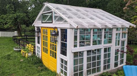 How To Build A Recycled Window Greenhouse In 5 Minutes Youtube