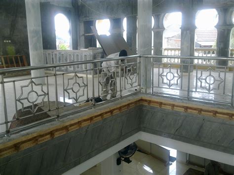 Desain Pagar Masjid Minimalis Dari Stainlees Steel Gambar Design Rumah