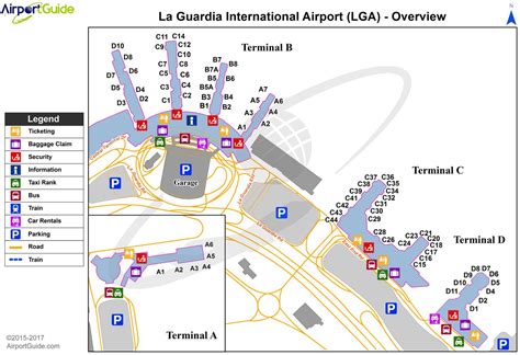 New York Laguardia Airport Map Nyc Laguardia Airport Map