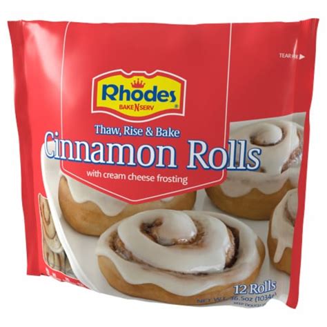 Rhodes Cinnamon Rolls With Cream Cheese Frosting 12 Ct Kroger