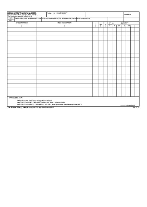 Da Form 2062 Fillable Word Printable Forms Free Online