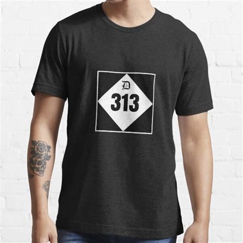 Detroit “d” 313 T Shirt By Drawgenius Redbubble Detroit T Shirts 313 T Shirts Motor