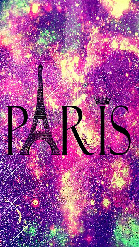 Four frames with happy girls. Shimmer Paris Galaxy Wallpaper - Glitter Cool Wallpapers ...