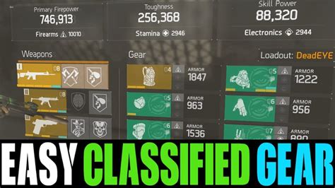 Division How To Get Classified Gear Ultimate Guide