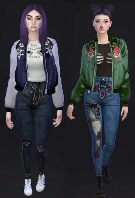 Hulasims — Bomber Jacket 2 Swatches For Female Youre Gonna