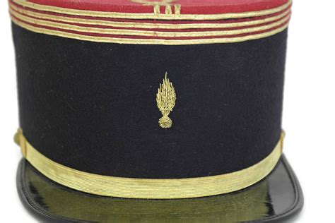 Vintage French Gendarme Hat Army Uniform Cap Officers Hat French Navy