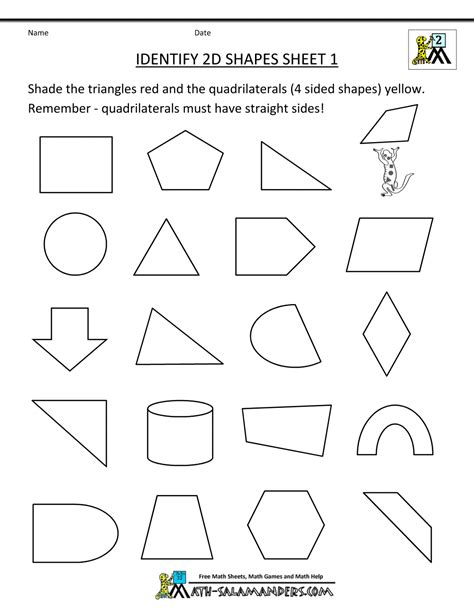 These Are Just A Few 2d Shapes Worksheets I Made For My Classroom Pin