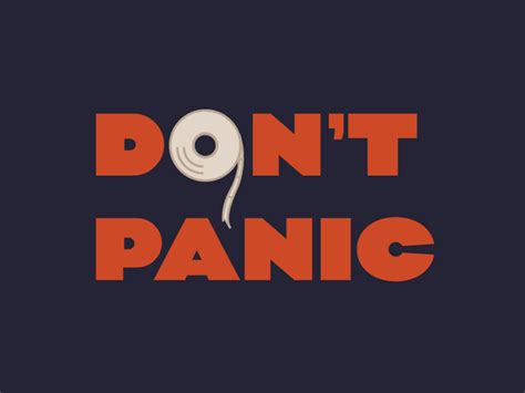 2020 Don T Panic By Elizabeth On Dribbble