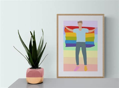 Gay Pride Wall Art Gay Pride Flag Digital Download Lgbtq Etsy