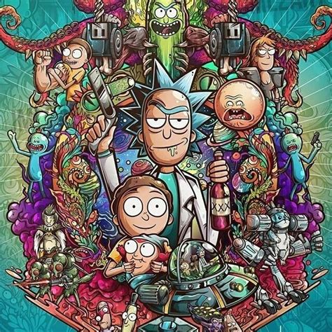 Customize and personalise your desktop, mobile phone and tablet with these free wallpapers! Rick and Morty | Rick and morty poster, Rick i morty, Rick ...