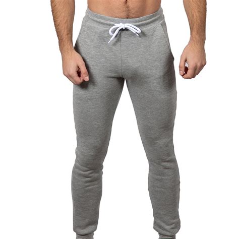 Grey Heather Jogger Sweatpant Made In Usa For Men Blade Blue