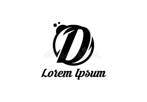 Letter D Minimal Monogram Stock Vector Illustration Of Logo 205109277
