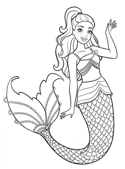 Elsa Mermaid Coloring Coloring Pages
