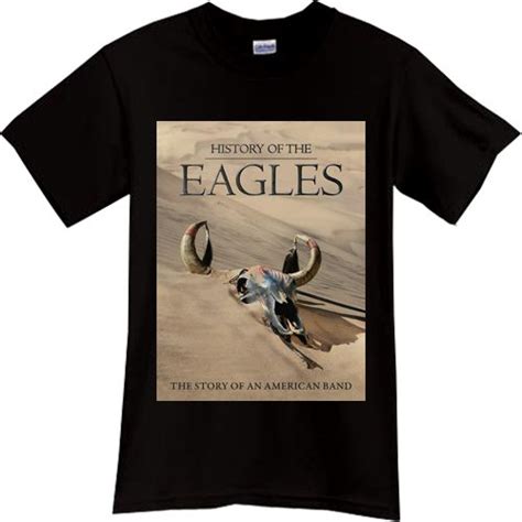 History Of The Eagles Rock Band Black White T Shirt Tee Eagles Rock
