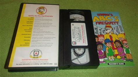 Sparkys Abcs Of Fire Safety Vhs Children Tested 1996 Rare Ebay