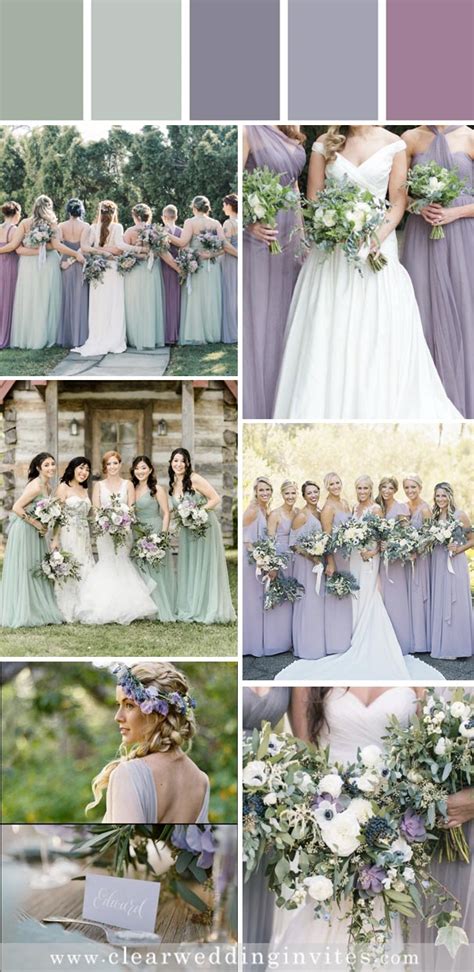 28 Lilac Dusty Mauve And Sage Wedding Color Ideas For Early Spring