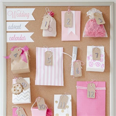 Best wedding advent calendar gift ideas from pink crafter my sister s wedding advent calendar.source image: How to make a wedding advent calendar!