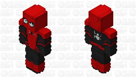 Spiderman Red And Black Suit Minecraft Skin