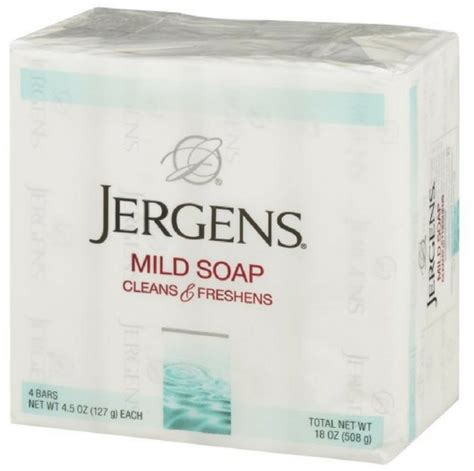 Jergens Mild Soap Cleans And Freshens 4 Bars 45 Oz Pack Of 3