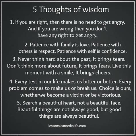 Lessons Learned In Life5 Thoughts Of Wisdom Lessons Learned In Life