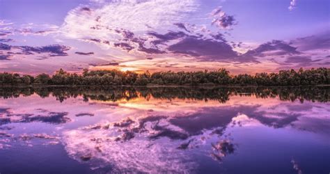 Poze Panoramă Lac Apus De Soare Imagine De Fundal Tapet Natură