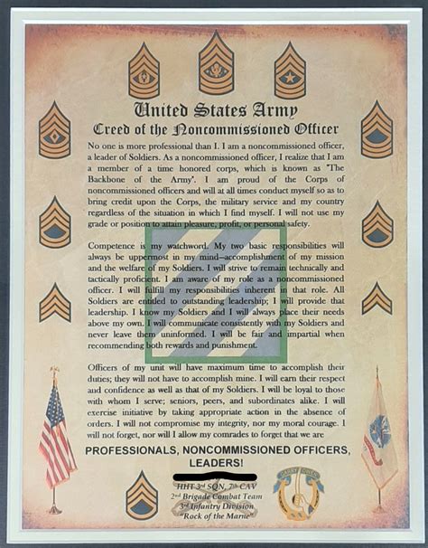 The Nco Creed Us Army Army Military