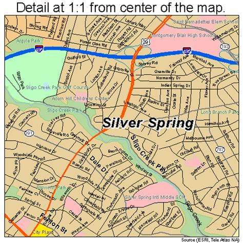 Silver Spring Maryland Maps