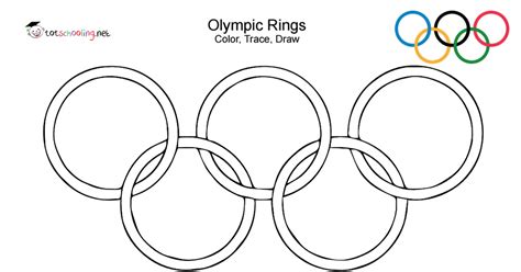 The targets measure 122cm in diameter, and have 10 concentric scoring rings, separated into five colours. Olympic Rings Coloring, Tracing & Drawing Sheet | Olympic ...