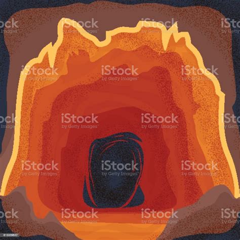 Cave Interior Scene In Deep Mountain Stock Illustration Download