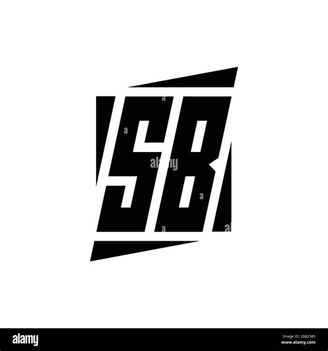 Sb Logo Monogram With Modern Style Concept Design Template Isolated On