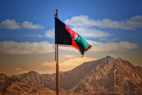 Download Afghanistan Flag In Kabul Wallpaper