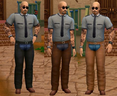 My Sims 4 Blog Leatherchap Pants Recolour By Metalfenix