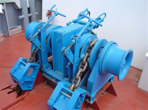 Hydraulic Windlass North Sea Winches Electric For Ships Horizontal