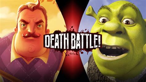 The Neighbor Vs Shrek Death Battle By Mankeybanana On Deviantart