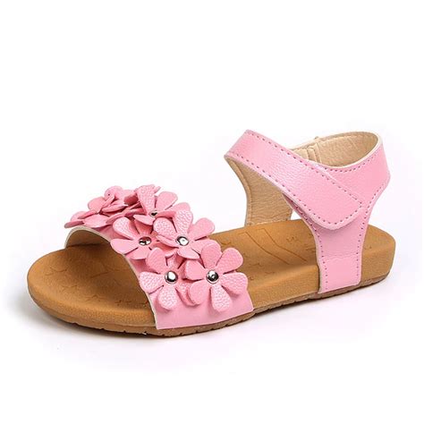 Cozulma Baby Kids Sandals Girls Summer Shoes Toddler Children Flowers