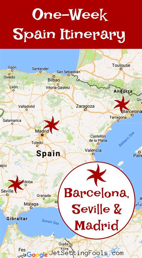 Spain Itinerary Barcelona Seville And Madrid In One Week Spain