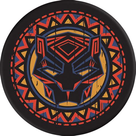 Download Black Panther Logo African Pattern Black Panther Hd
