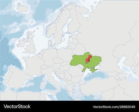 Ukraine Location On Eastern Europe Map Royalty Free Vector