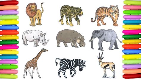 Share More Than 88 Wild Animals Drawing With Colour Nhadathoanghavn