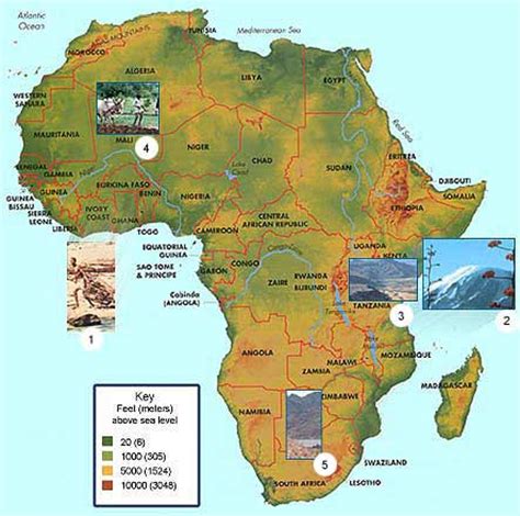 All subject tutor geography class basic landforms in africa. Map Of Africa With Landforms - Porn Videos