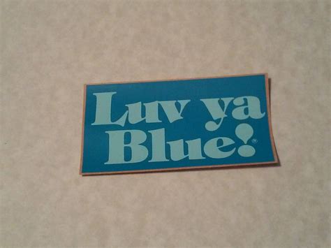 Luv Ya Blue Houston Oilers Nfl Sticker Retro 1980s Etsy España