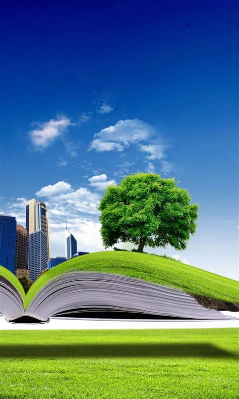 All Nature In One Book 3d Wallpaper Wallpaper Download 768x1280